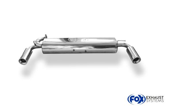Endschalldämpfer quer Ausgang rechts/links - 1x90 Typ 13 rechts/links passend für: Toyota MR2 W1